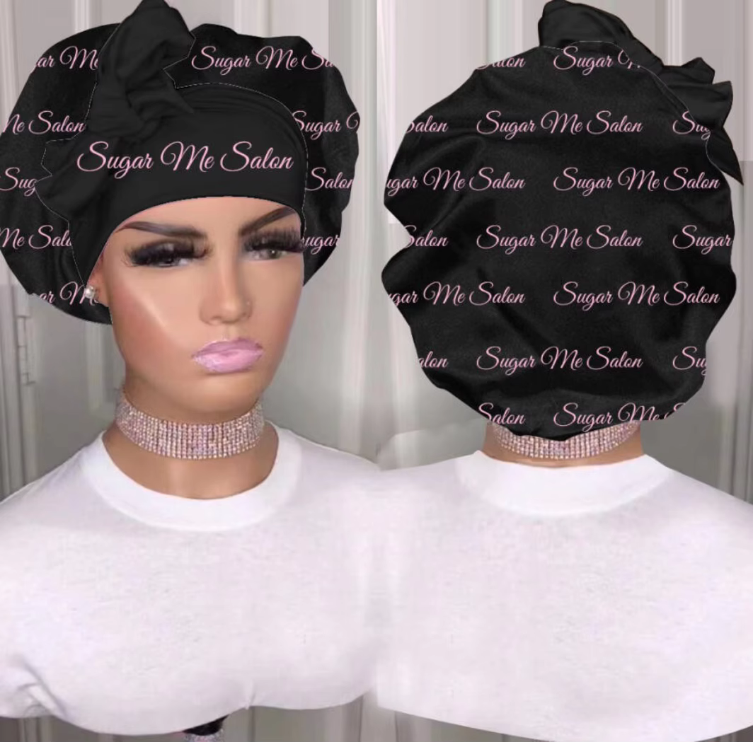 Satin Bonnet- midnight black ๐ค